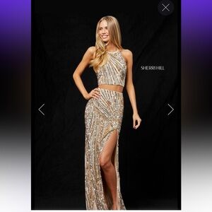 Sherri hill golf high neck dress / size 2 / worn once